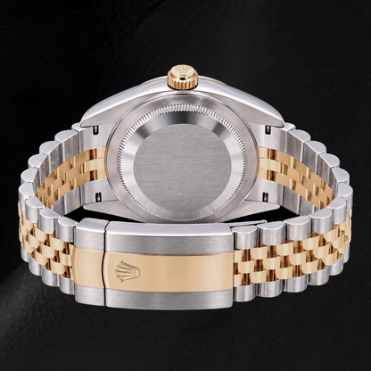 Rolex Datejust 126333 41mm Black Diamond Dial Two Tone Watch
