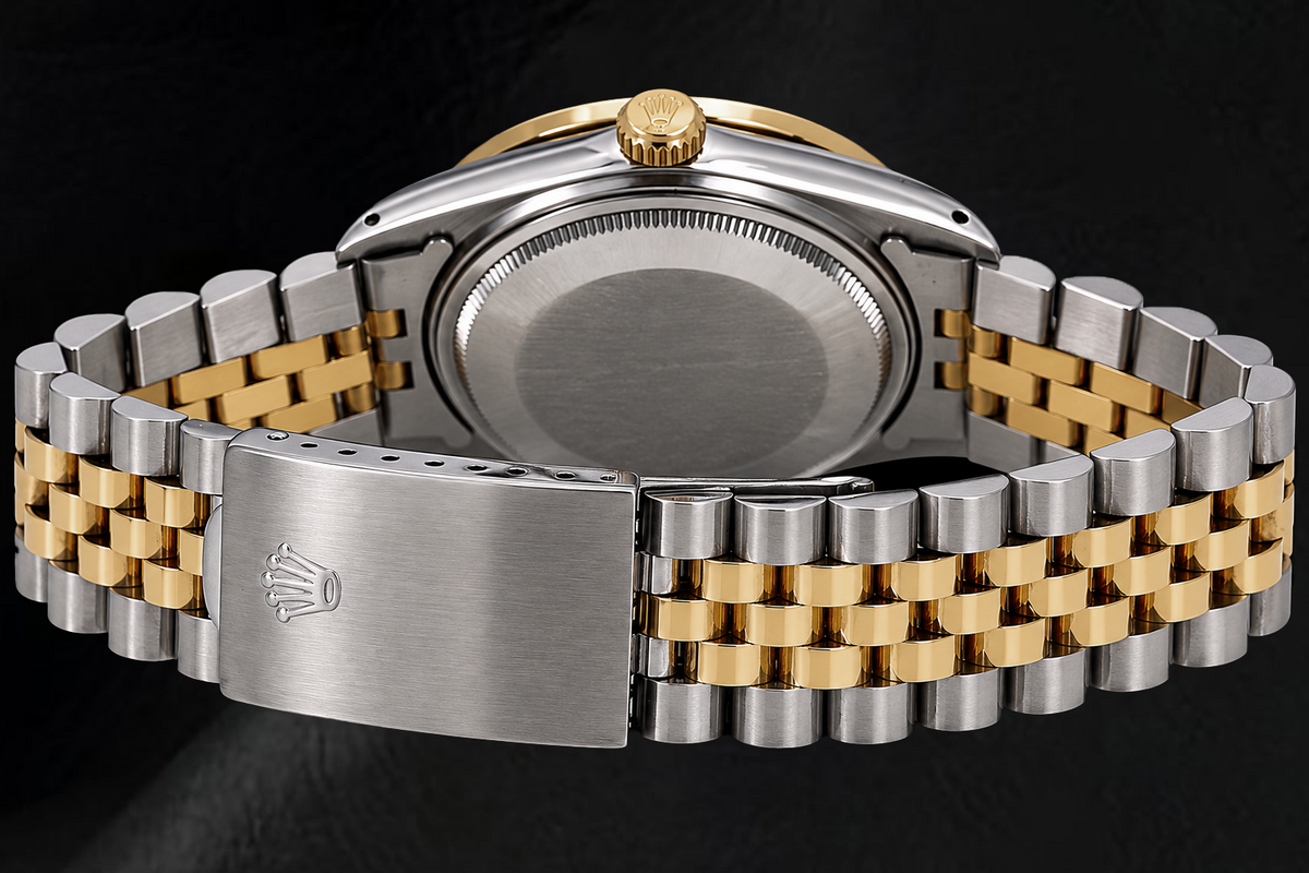 Rolex Datejust 16013 36mm Champagne Diamond Dial Two Tone Watch