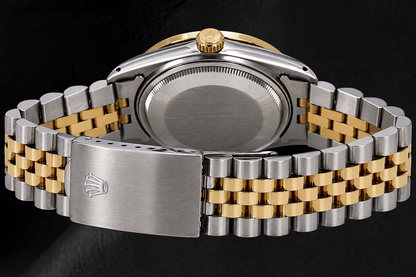 Rolex Datejust 16013 36mm Champagne Diamond Dial Two Tone Watch