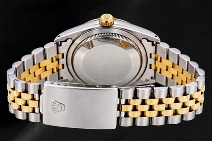 Rolex Datejust 16013 36mm Champagne Jubilee Diamond Dial Two Tone Watch