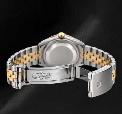 Rolex Datejust 16013 Ice Blue Diamond Dial 36mm Jubliee Bracelet Two Tone Watch
