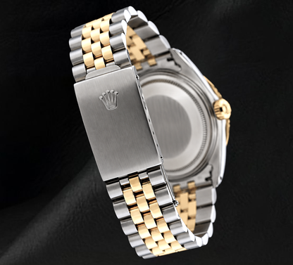 Rolex Datejust 16013 Turquoise Diamond Dial 36mm Two Tone Watch