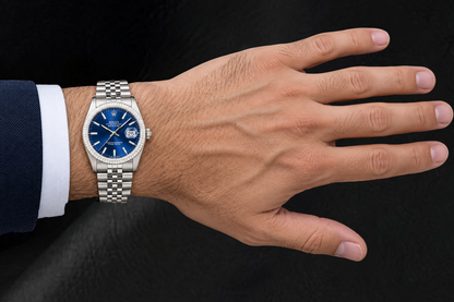 Rolex Datejust 16014 36mm Blue Dial Stainless Steel Watch