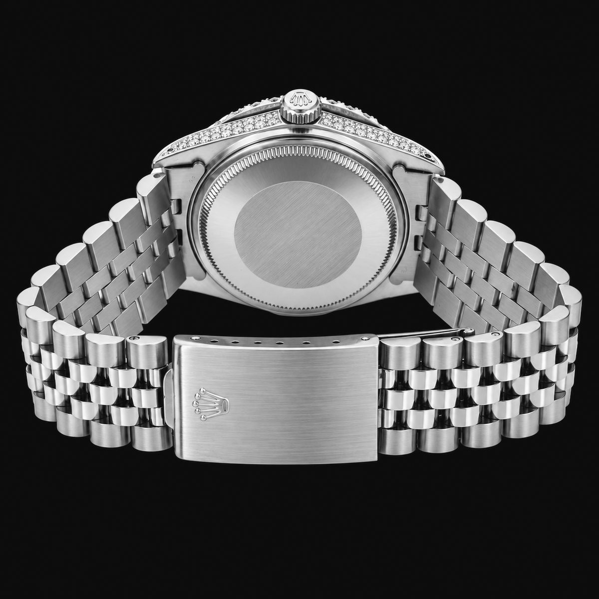 Rolex Datejust 16014 36mm Gray Roman Diamond Dial Stainless Steel Watch