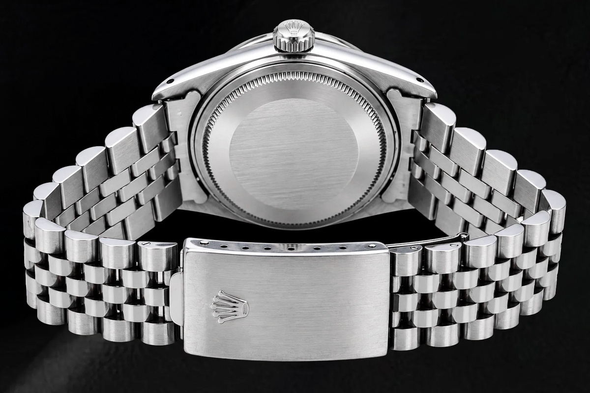 Rolex Datejust 16014 36mm Red Diamond Dial Stainless Steel Watch