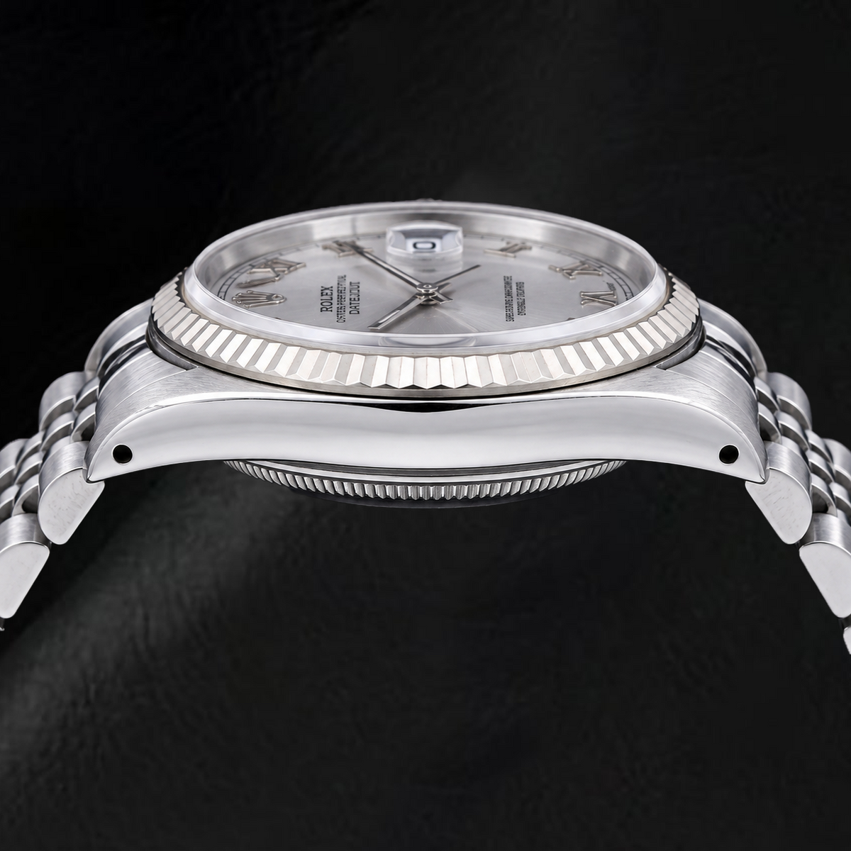 Rolex Datejust 16014 36mm Silver Roman Dial Stainless Steel Watch