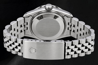 Rolex Datejust 1601 36mm Black Diamond Dial Stainless Steel Watch