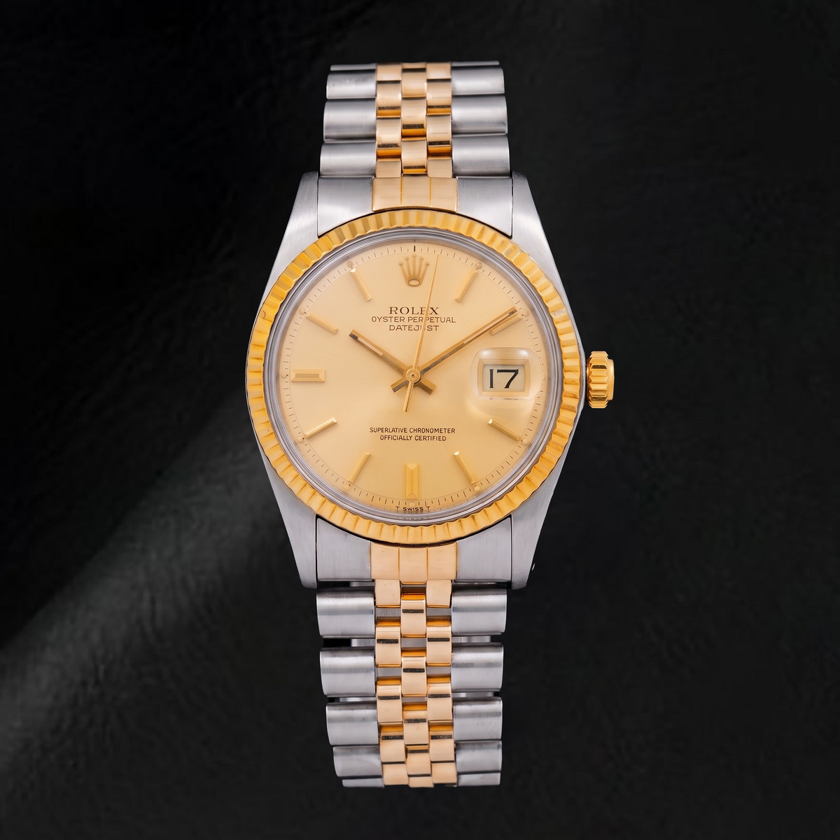 Rolex Datejust 1601 36mm Champagne Dial Two Tone Watch