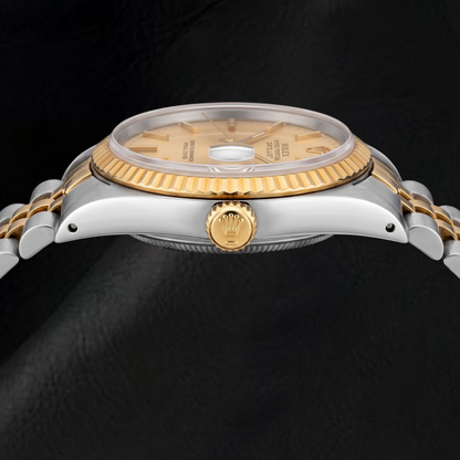Rolex Datejust 1601 36mm Champagne Dial Two Tone Watch