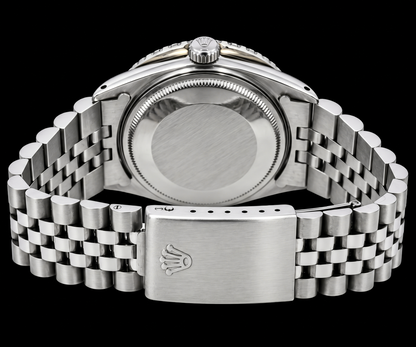 Rolex Datejust 1601 36mm Green Roman Diamond Dial Stainless Steel Watch