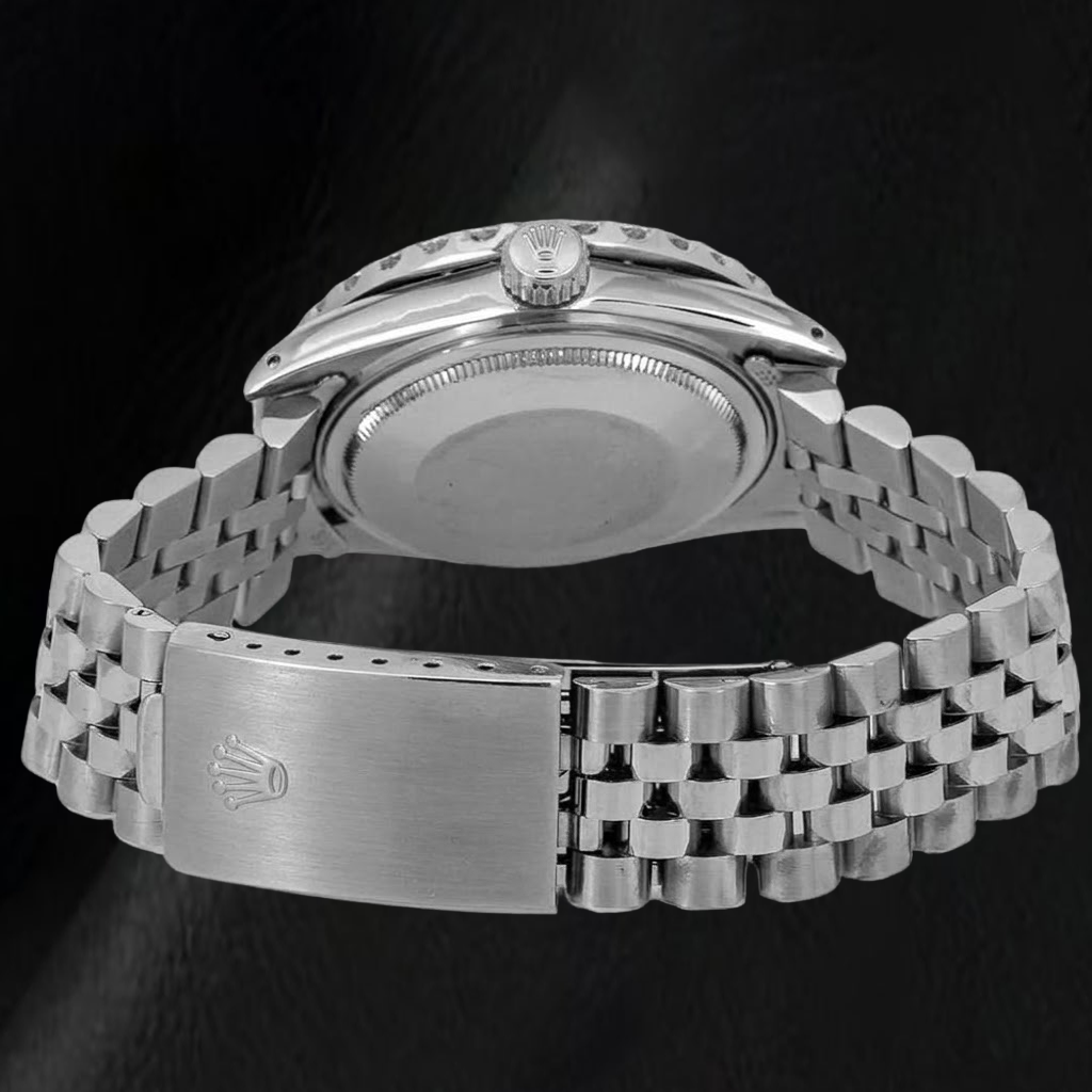 Rolex Datejust 16030 31mm Blue Roman Diamond Dial Stainless Steel Watch