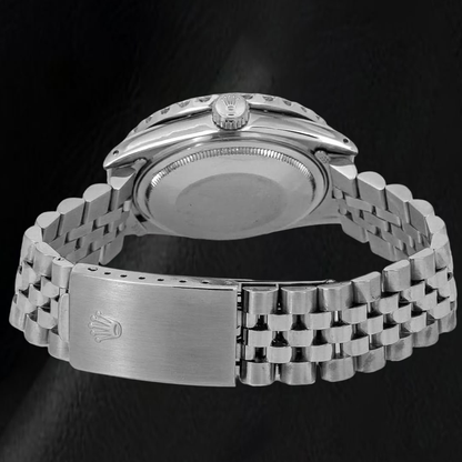 Rolex Datejust 16030 31mm Blue Roman Diamond Dial Stainless Steel Watch