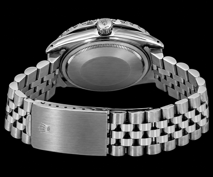 Rolex Datejust 16030 36mm Blue Roman Diamond Dial Stainless Steel Watch
