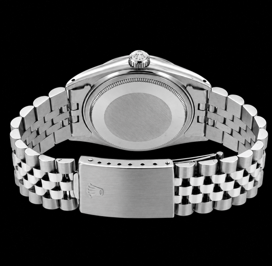 Rolex Datejust 16200 36mm Blue Diamond Dial Stainless Steel Watch Jubilee