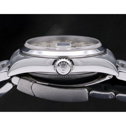 Rolex Datejust 16200 36mm White Arabic Dial Stainless Steel Watch