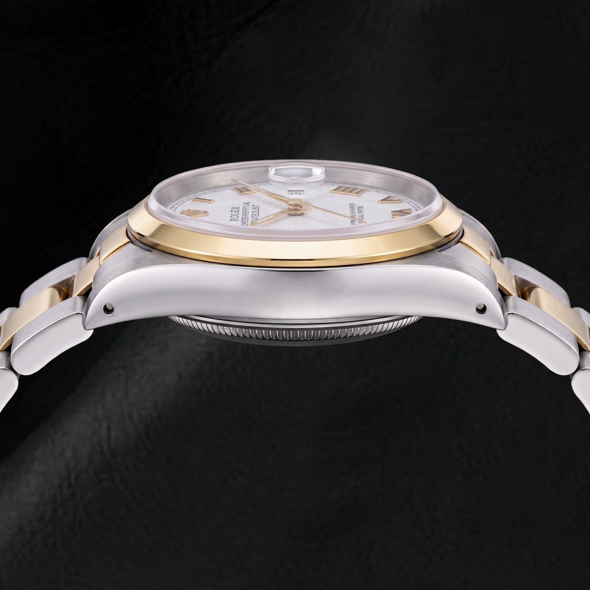 Rolex Datejust 16203 36mm White Roman Dial Two Tone Watch