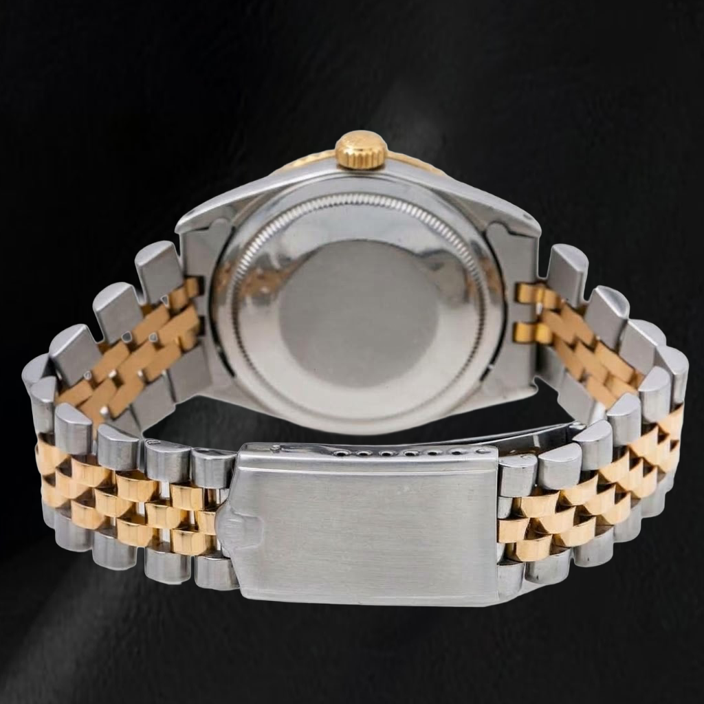 Rolex Datejust 16233 36mm Champagne Stick Dial Two Tone Watch