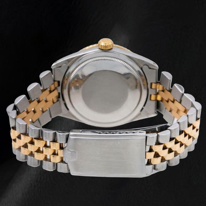 Rolex Datejust 16233 36mm Champagne Stick Dial Two Tone Watch