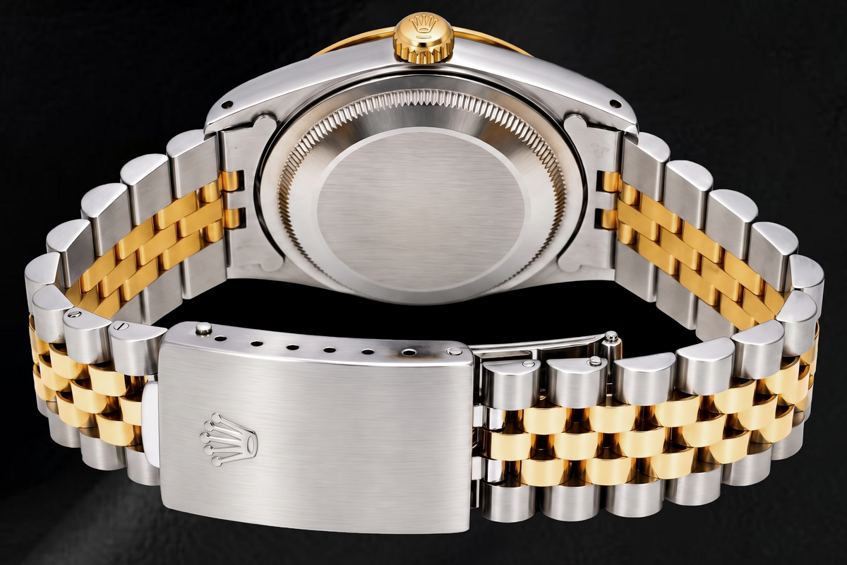 Rolex Datejust 16233 36mm Silver Stick Dial Two Tone Watch