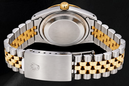 Rolex Datejust 16233 36mm Silver Stick Dial Two Tone Watch