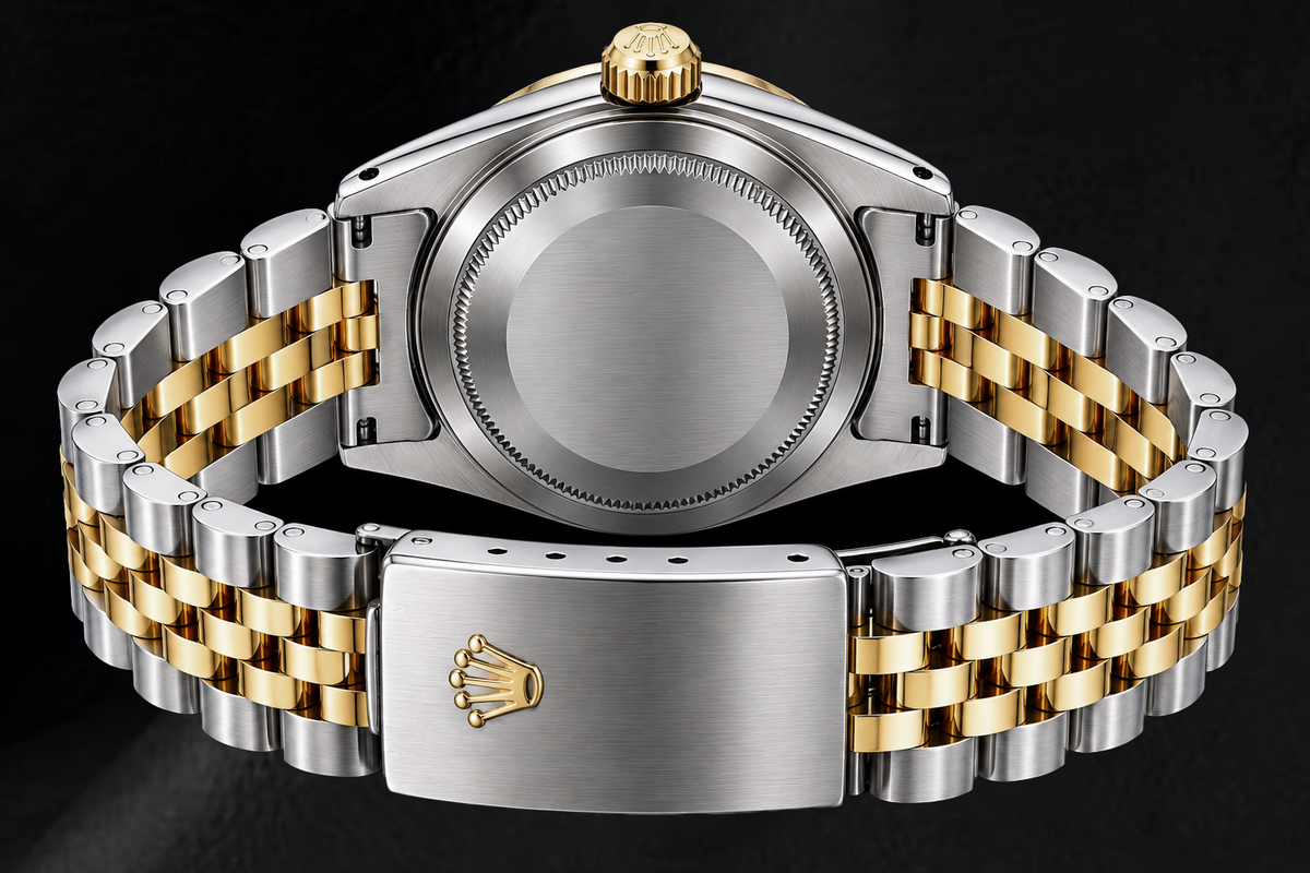 Rolex Datejust 16233 36mm White Diamond Dial Two Tone Watch