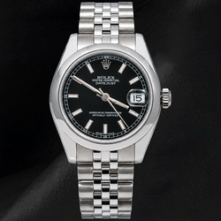 Rolex Datejust 178240 Black luminous Dial 31mm Stainless Steel Watch