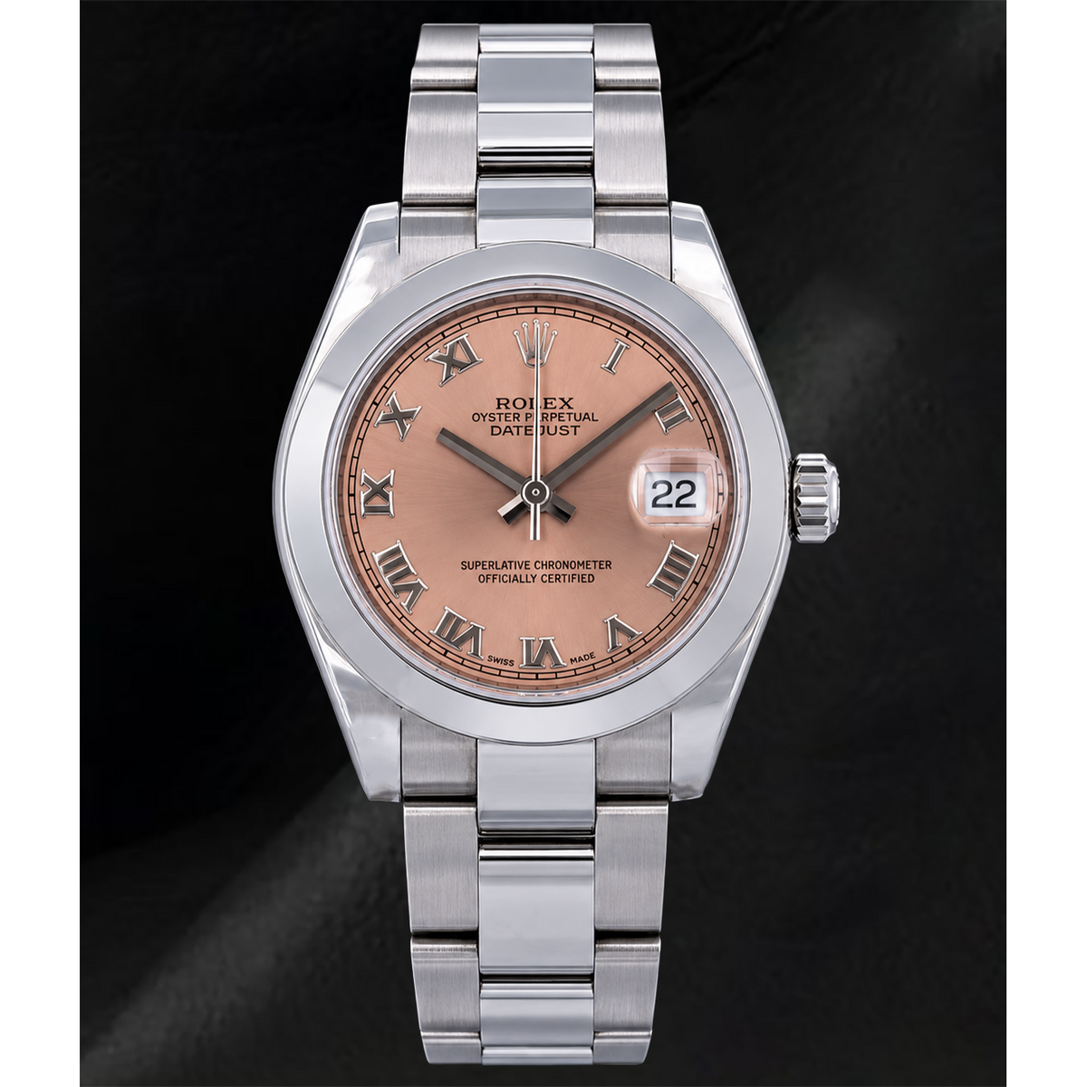 Rolex Datejust 178240 Salmon Roman Dial 31mm Stainless Steel Watch