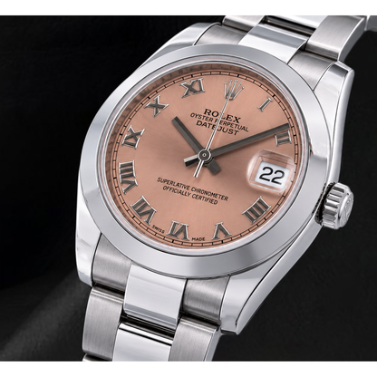 Rolex Datejust 178240 Salmon Roman Dial 31mm Stainless Steel Watch