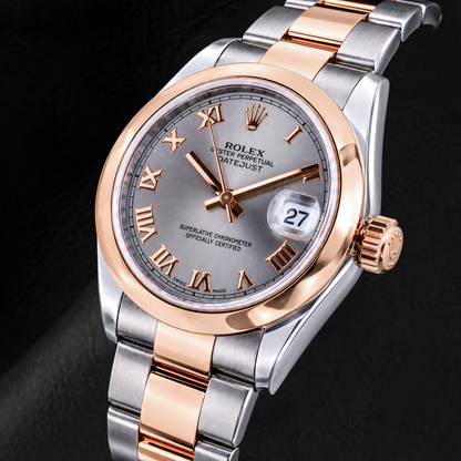 Rolex Datejust 178241 31mm Gray Roman Dial Two Tone Watch