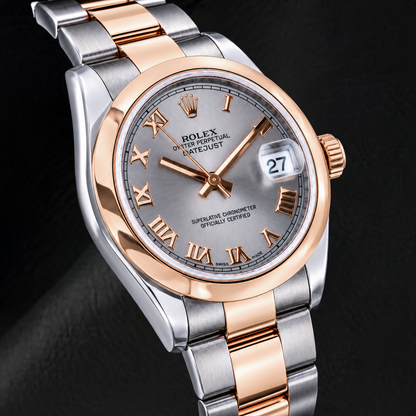 Rolex Datejust 178241 31mm Gray Roman Dial Two Tone Watch