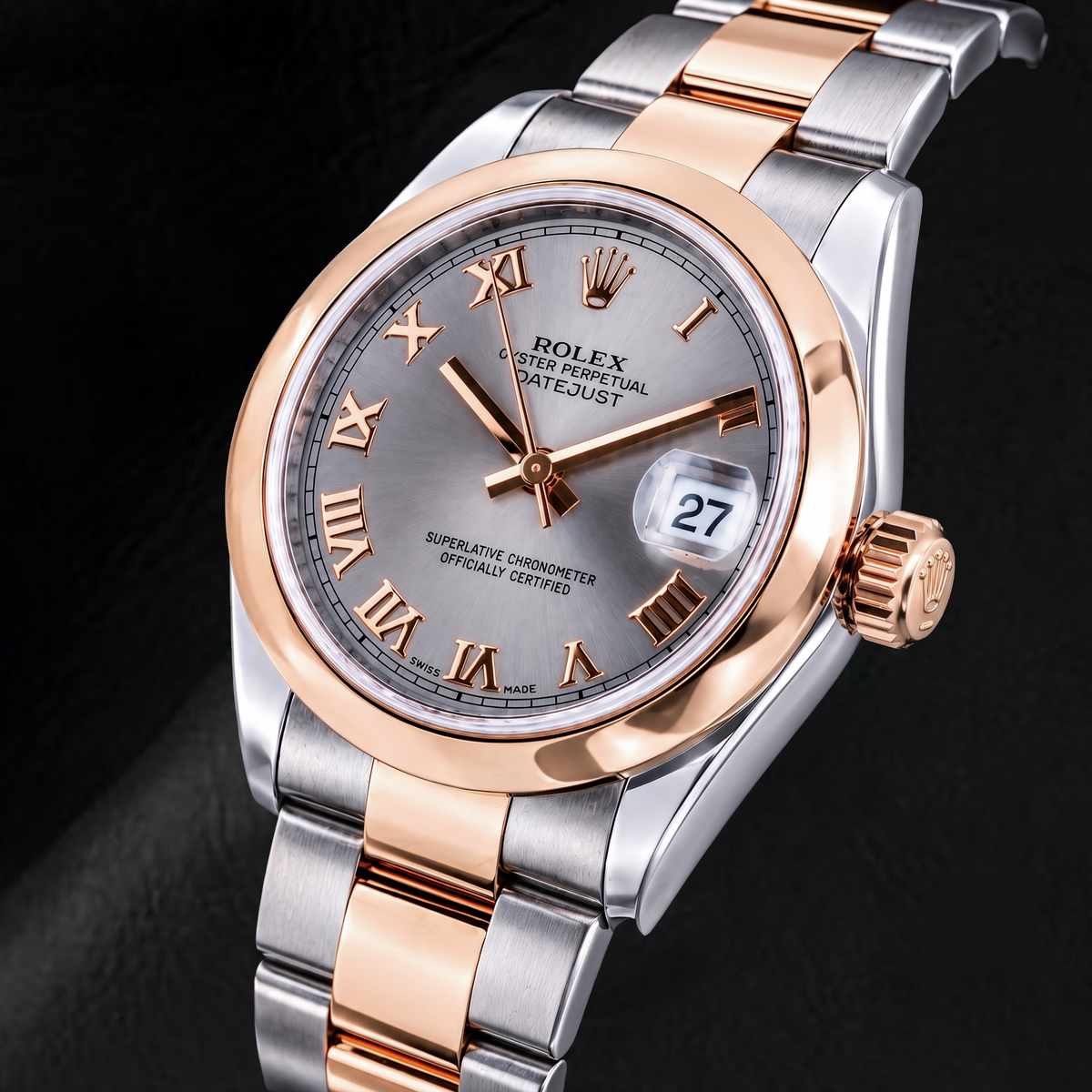Rolex Datejust 178241 31mm Silver Roman Dial Two Tone Watch