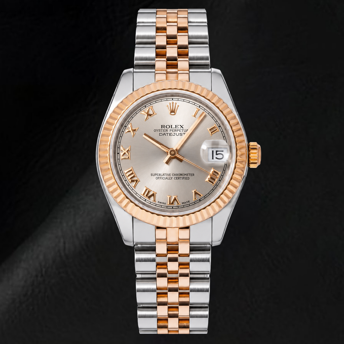 Rolex Datejust 178271 31mm Silver Roman Dial Two Tone Watch