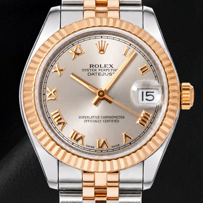 Rolex Datejust 178271 31mm Silver Roman Dial Two Tone Watch