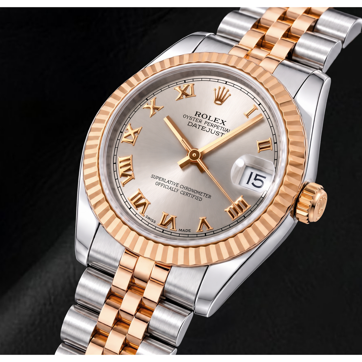 Rolex Datejust 178271 31mm Silver Roman Dial Two Tone Watch