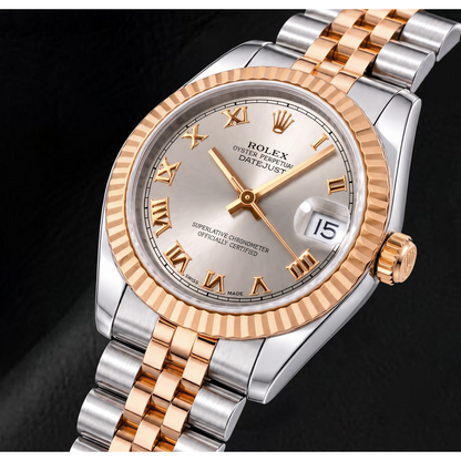 Rolex Datejust 178271 31mm Silver Roman Dial Two Tone Watch