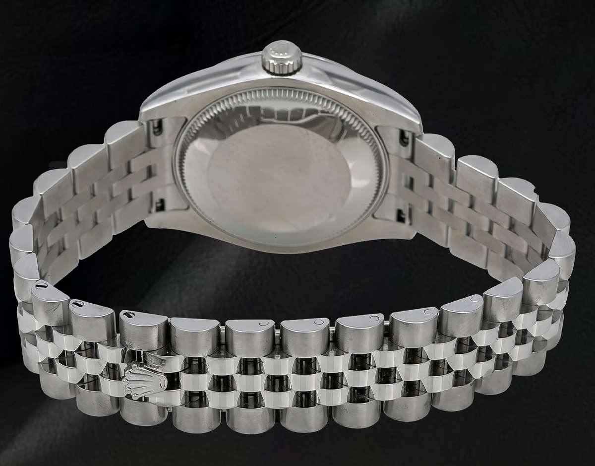 Rolex Datejust 178344 31mm White Mother of Pearl Roman Dial Stainless Steel Jubilee Bracelet Watch