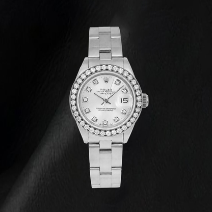 Rolex Datejust 26MM 69160 Silver Diamond Dial Stainless Steel Watch
