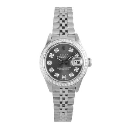 Rolex Datejust 26 mm Gray Diamond Dial Stainless Steel Watch P2