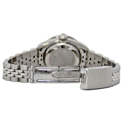 Rolex Datejust 26 mm Pink Mother Of Pearl 2004 Diamond Dial Stainless Steel Watch 79174