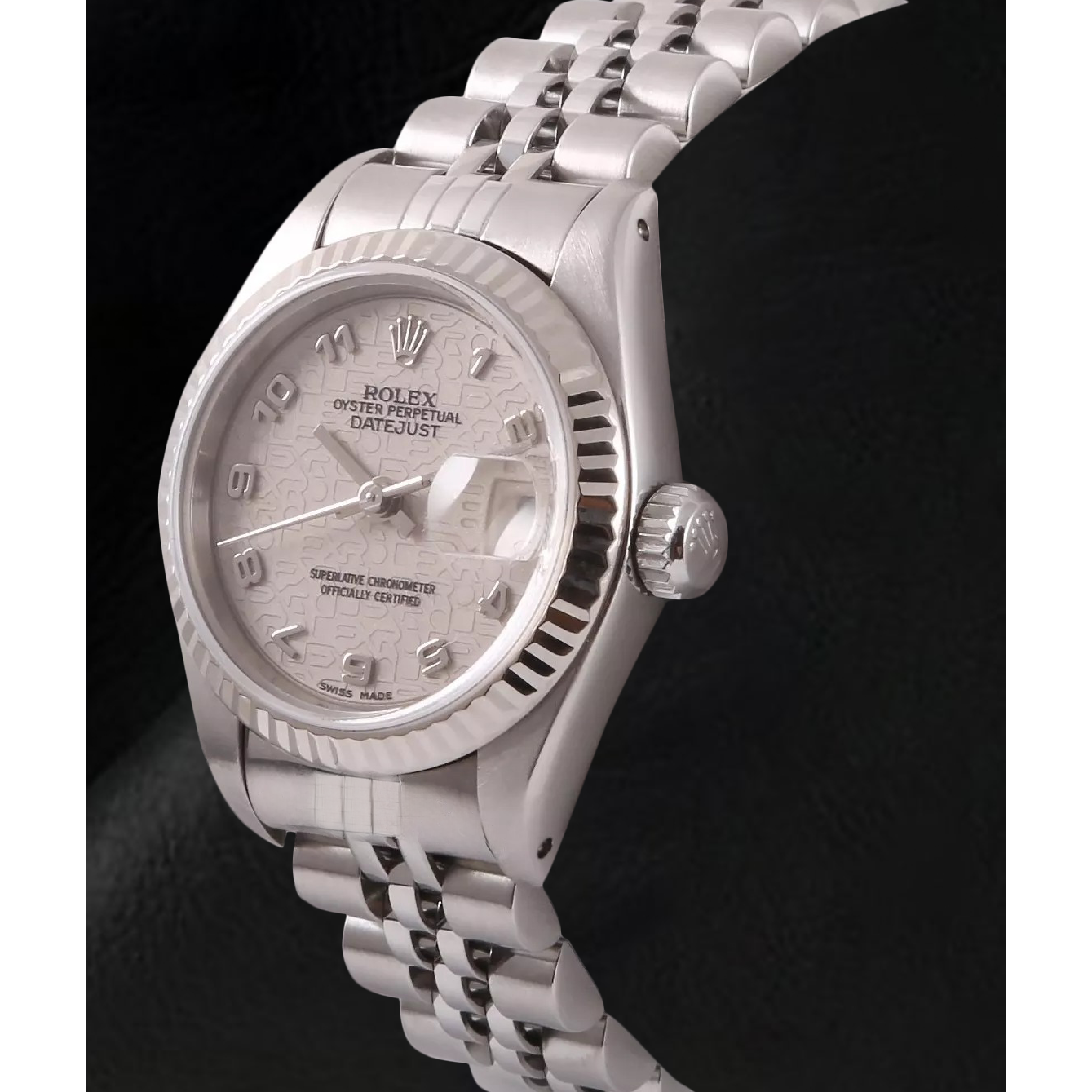 Rolex Datejust 26 mm White Arabic Jubilee Dial Stainless Steel Watch