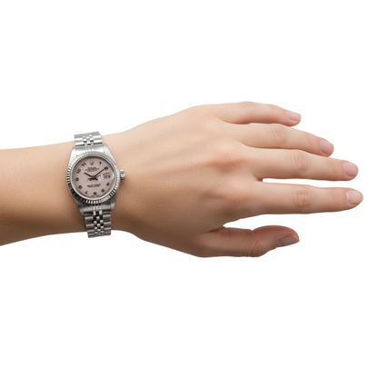 Rolex Datejust 26 mm White Jubilee Arabic Dial Stainless Steel Watch