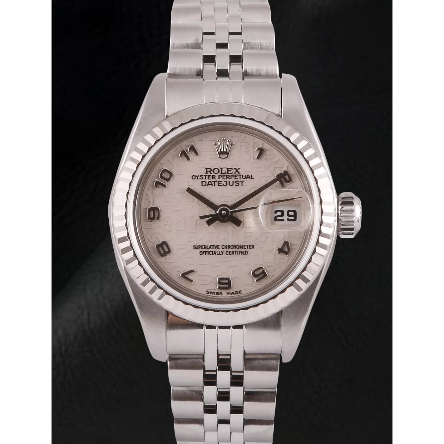 Rolex Datejust 26 mm White Jubilee  Arabic Dial Stainless Steel Watch