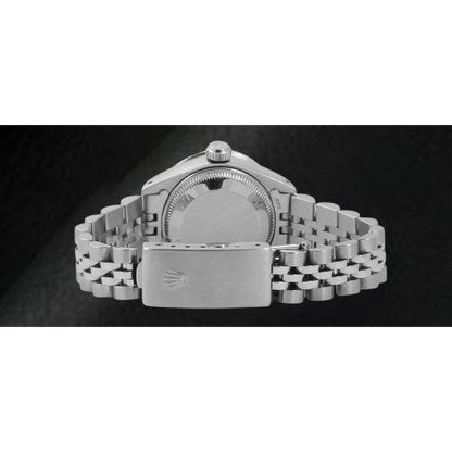 Rolex Datejust 26 mm White Mother Of Pearl Dial Diamond Bezel Stainless Steel Watch