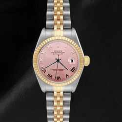 Rolex Datejust 26mm 2002 Year Roman Dial Two Tone Women's Watch