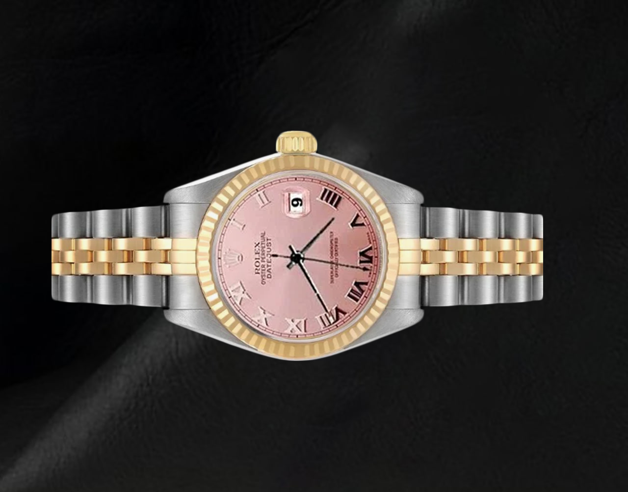 Rolex Datejust 26mm 2002 Year Roman Dial Two Tone Women's Watch