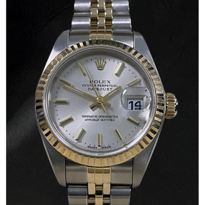 Rolex Datejust 26mm 2002 Year Stainless Steel And Yellow Gold Women's Watch
