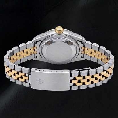 Rolex Datejust 26mm 69173 Blue Diamond Dial Two Tone Jubilee Bracelet Watch