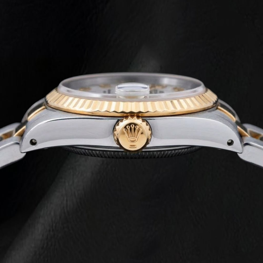 Rolex Datejust 26mm 69173 Ivory Arabic Jubilee Dial Two Tone Oyster Bracelet Watch