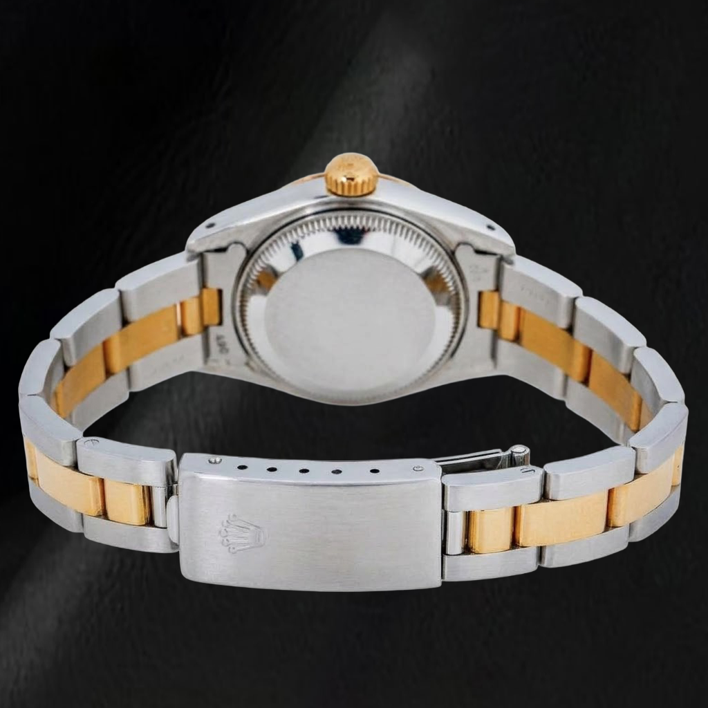 Rolex Datejust 26mm 69173 Ivory Arabic Jubilee Dial Two Tone Oyster Bracelet Watch