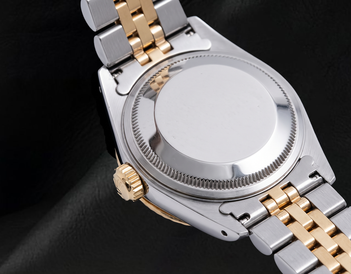  Rolex Datejust 26mm 6917 Blue Mother of Pearl Diamond Dial Two Tone Watch